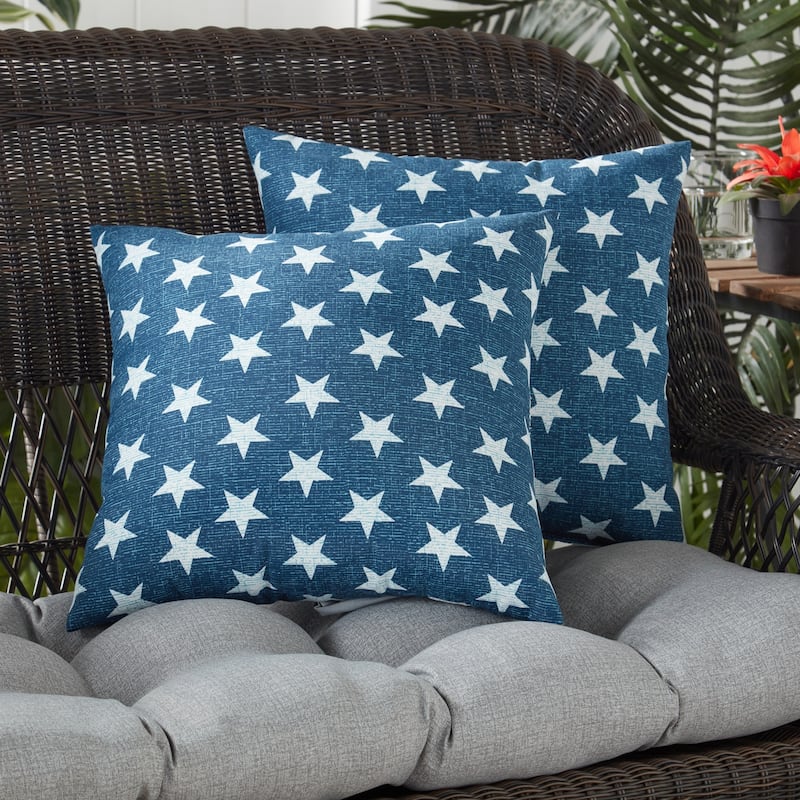 Stars Outdoor Accent Pillow (Set of 2)