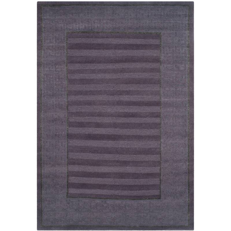 SAFAVIEH Couture Hand-knotted Nepalese Vilna Wool Rug - 4' x 6' - Purple - Rectangle