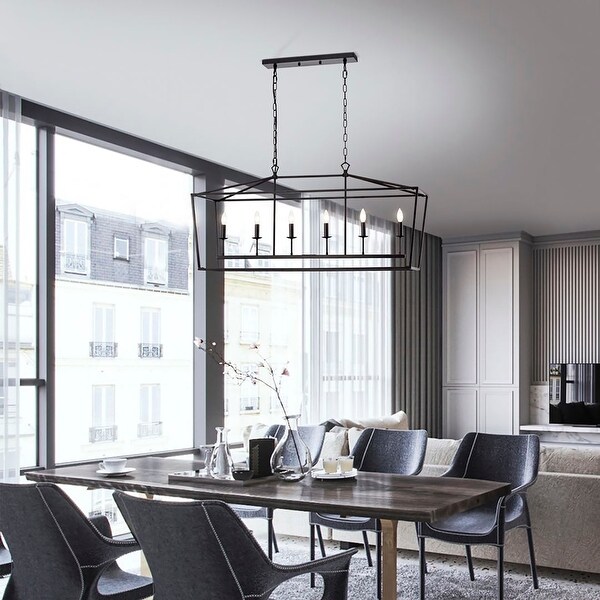 Metal linear chandelier hot sale