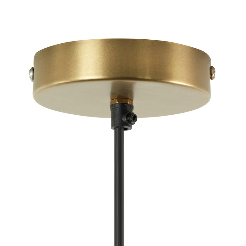 Emma River of Goods Brass 15.75-Inch Pendant Light with Adjustable Hanging Cord - 29.5" x 15.75" x 14.5/73.5"