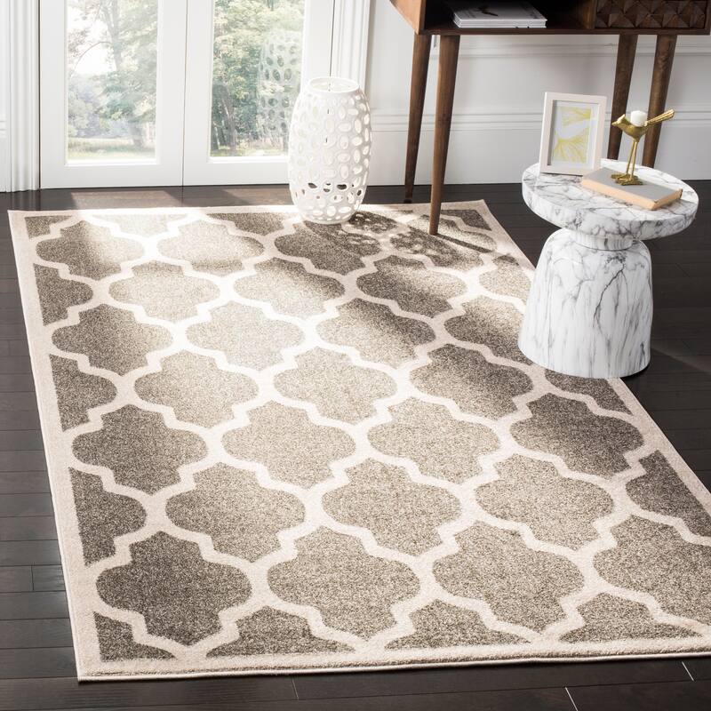 SAFAVIEH Amherst Radovinka Modern Rug - 8' x 10' - Dark Grey/Beige