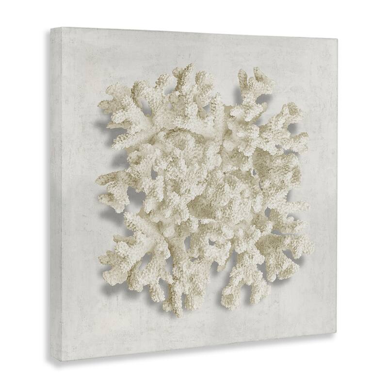 Stupell Aquatic Neutral Coral Canvas Wall Art Design By Caroline Kelly
