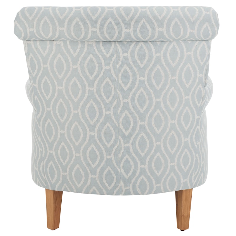 SAFAVIEH Gramercy Red/Ivory Floral Club Chair - 30" W x 33" D x 35" H
