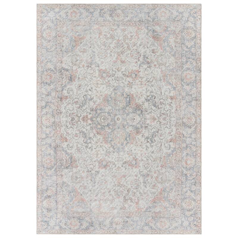 Thomasville Emporia Industrial Old World Chenille Machine Washable Non-Slip Flat Pile Area Rug Collection