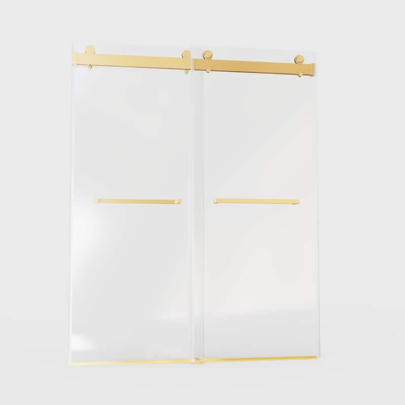 56-60"W x 76"H Frameless Double Sliding Shower Door