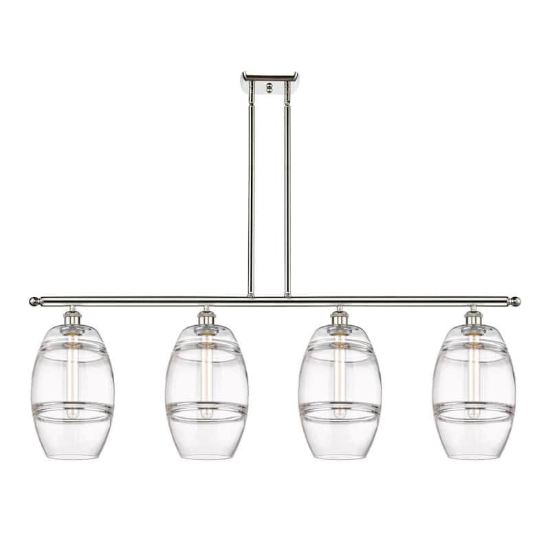 Innovations Lighting 516-4I-10-48 Vaz Linear Vaz 4 Light 48" Wide - Polished Nickel / Clear