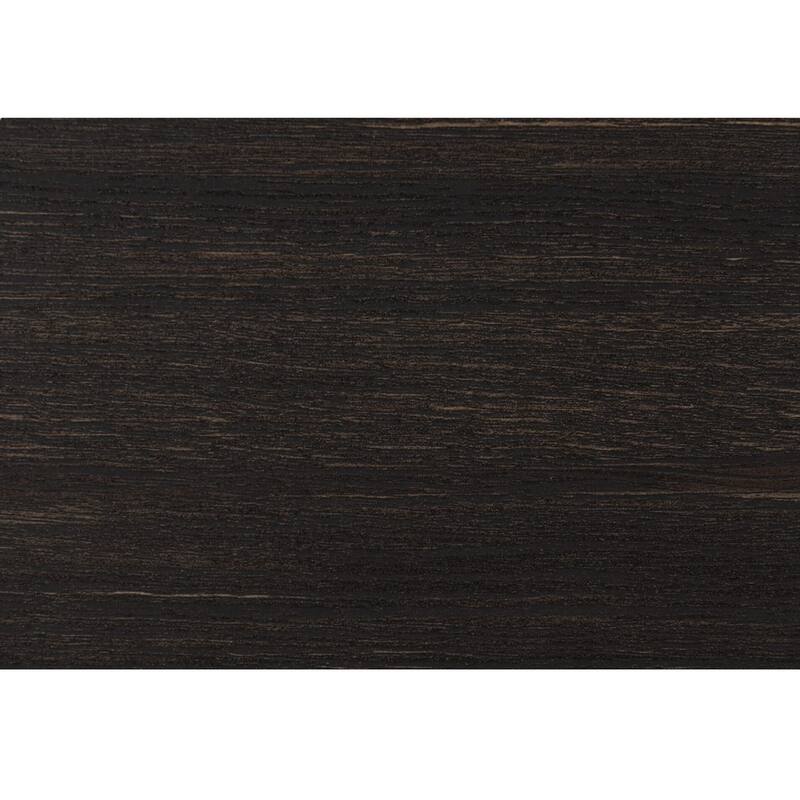 Brown Nightstand with 2 Spacious Drawers, Silver Finish & Black Pulls