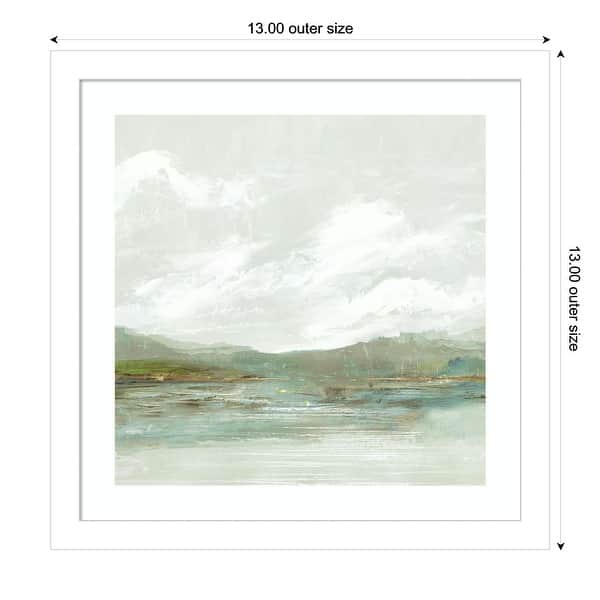 dimension image slide 10 of 18, Crystal Shallows by PI Studio Wood Framed Wall Art Print