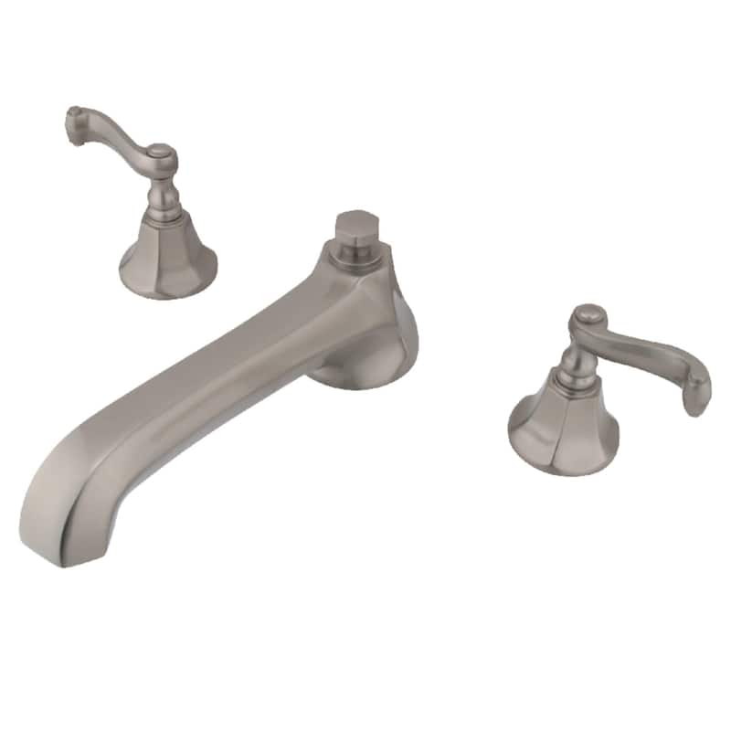 Kingston Brass Deck Mounted Roman Tub Filler - Brushed Nickel
