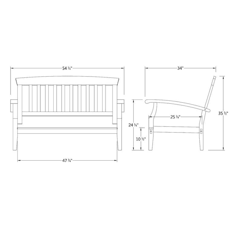 Cambridge Casual Caterina 4-piece Teak Patio Conversation Set