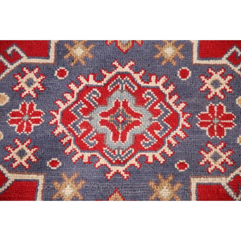 Traditional Red Kazak Oriental Area Rug Handmade Wool Carpet - 6'7"x 9'8"