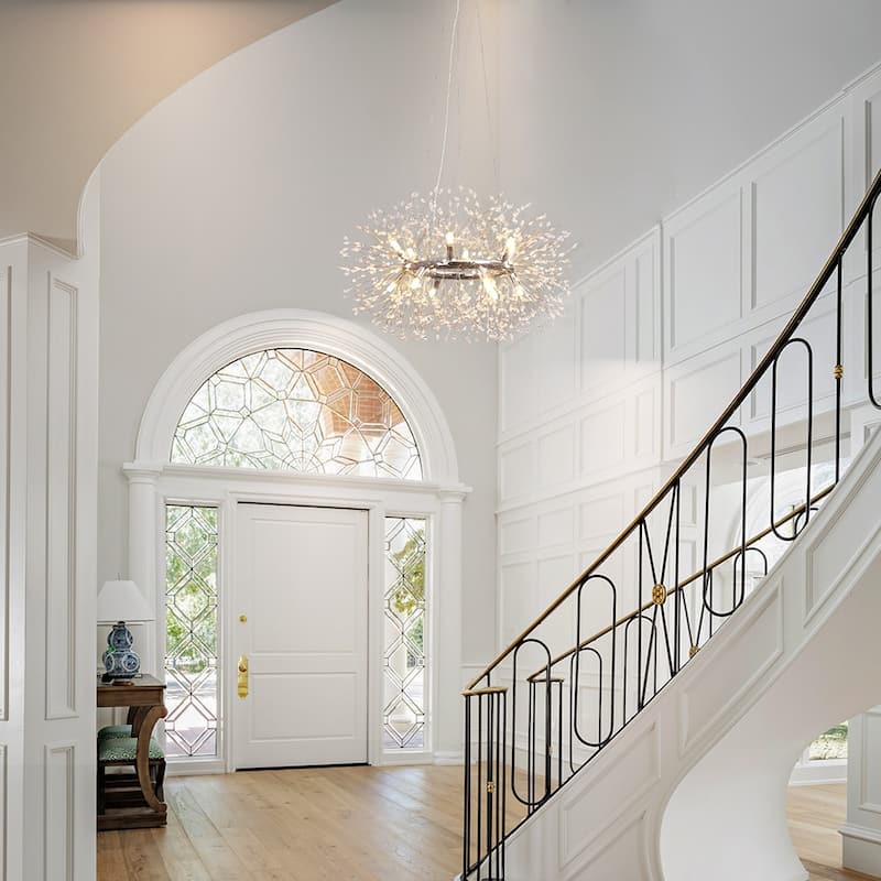 12/20-Light Modern Firework Dandelion Crystal Chandelier(Bulb Included)