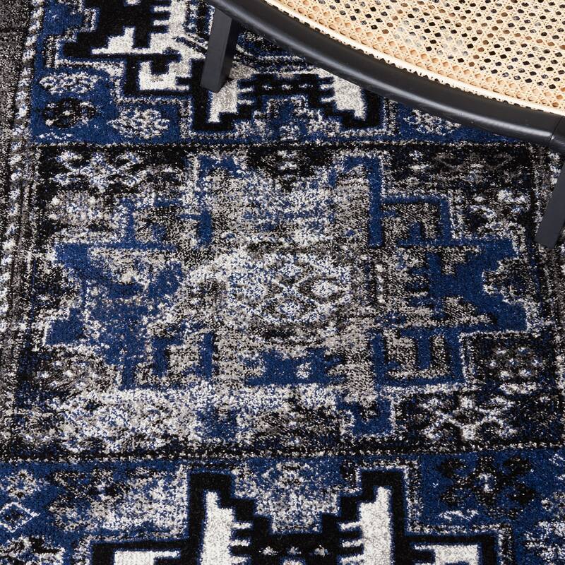 SAFAVIEH, Vintage Hamadan Lilla Oriental Distressed Rug