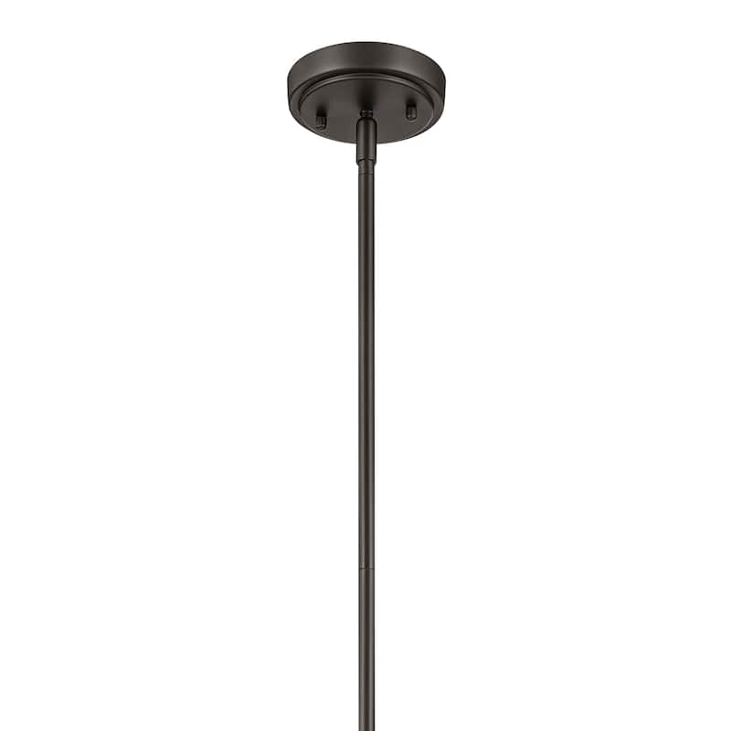 Kichler Lighting Everly 1-Light Bell Pendant Light with Seeded Glass