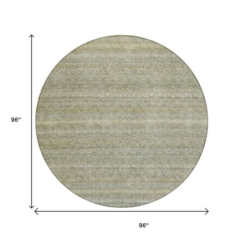 HomeRoots Striped Transitional Rectangle Outdoor Rug