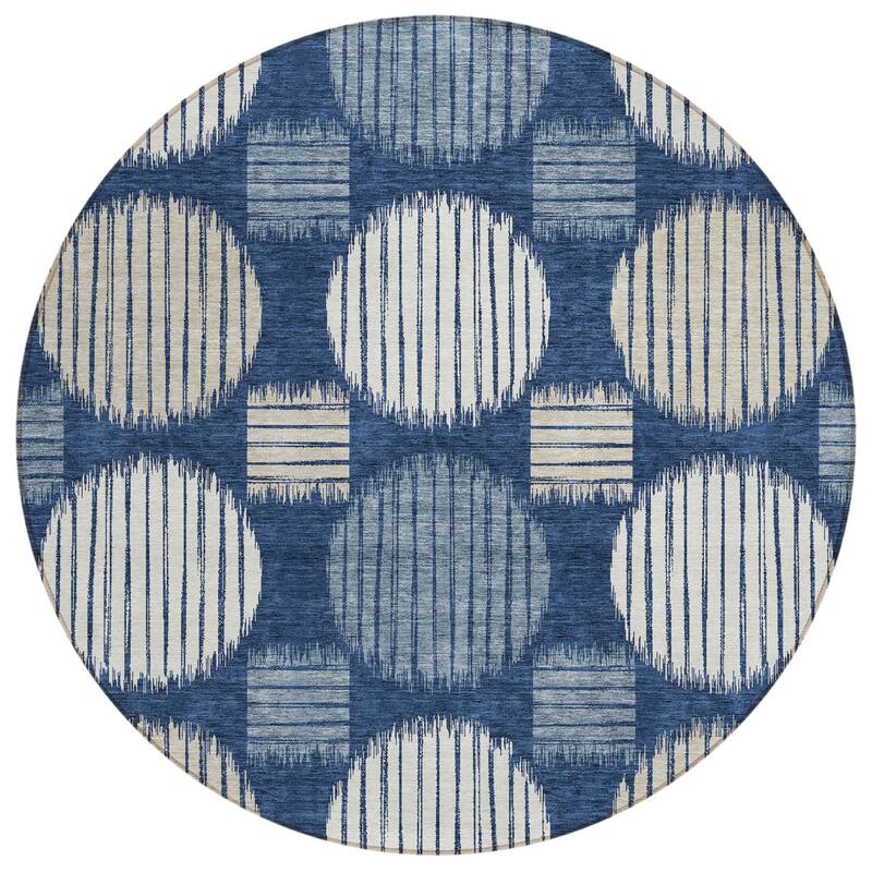 HomeRoots Geometric Transitional Rectangle Outdoor Rug