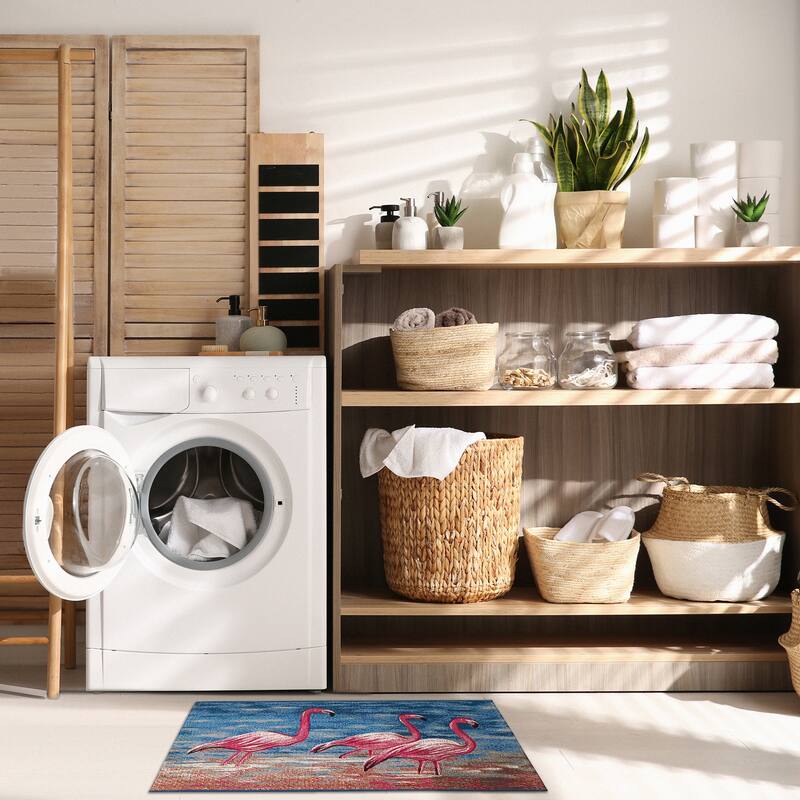 Liora Manne Esencia Flamingos Indoor/Outdoor Mat