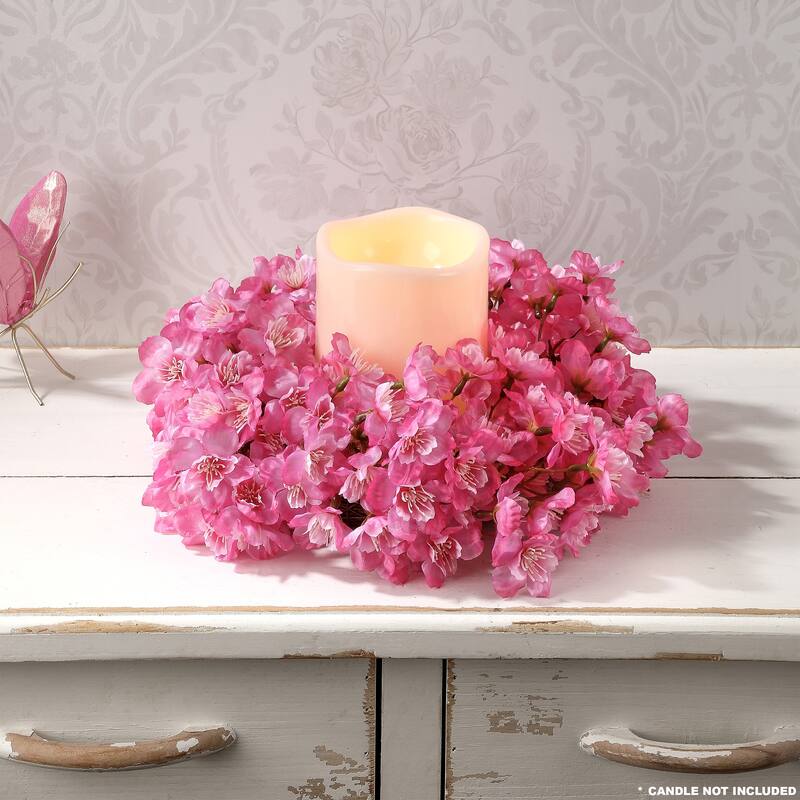 12" Cherry Blossom Candle Ring