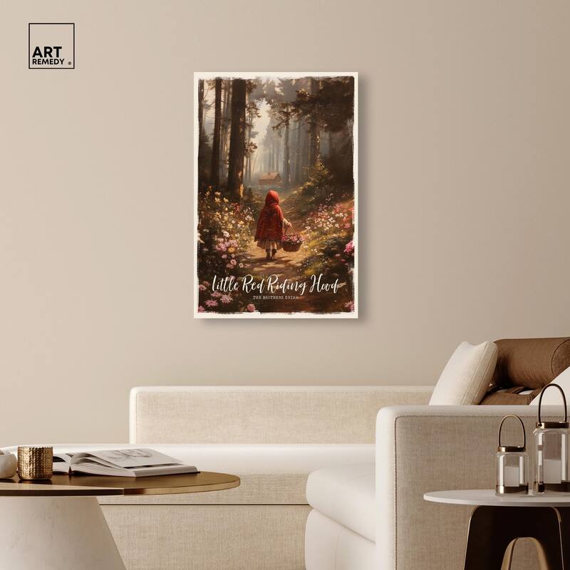 Classic Red Riding Hood Canvas by Art Remedy, Gallery Wrapped