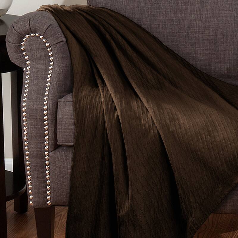 Superior Diamond Weave All-Season Bedding Cotton Blanket