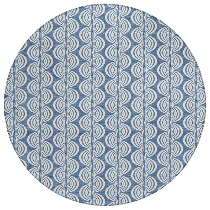 Machine Washable Indoor/ Outdoor Contemporary Chantille Rug
