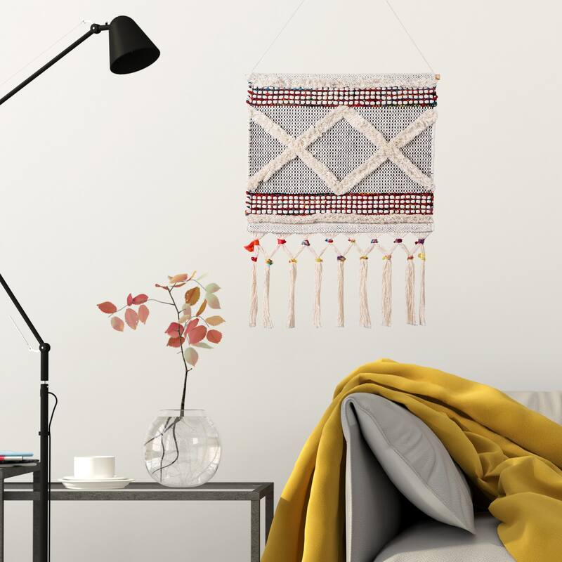 Sevita Boho Chindi Textured Wall Hanging - 19.5" x 36"