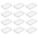 12-Pack Plastic Storage Baskets for Office Drawer, Classroom Desk - Clear