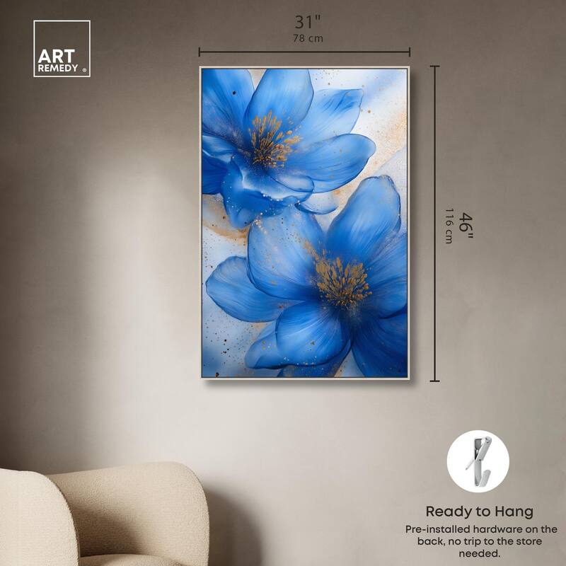 Twilight Teal Tint II Canvas by Art Remedy