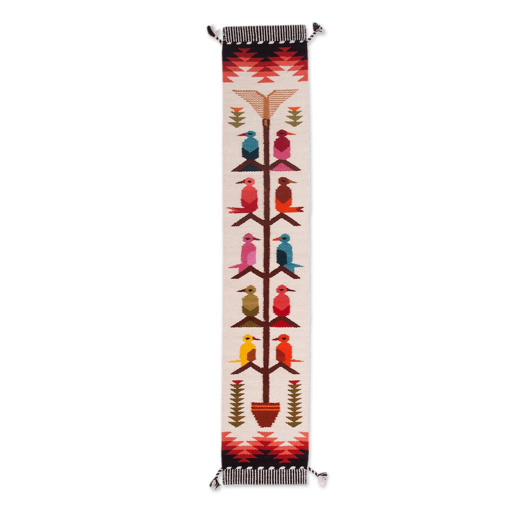 Novica Handmade Songs Of The Countryside Wool Blend Table Runner