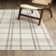 preview thumbnail 1 of 11, Hunter Updated Plaid Beige/ Black Area Rug 3' 3" x 5' - Rectangle