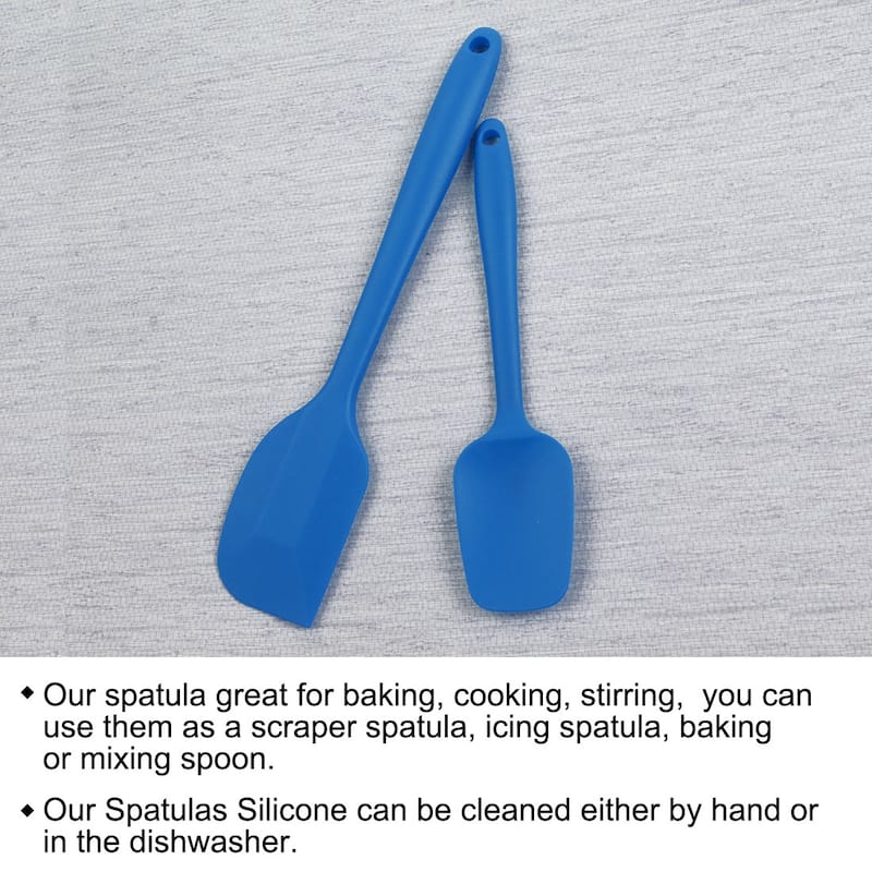 2pcs Silicone Spatula Set Heat Resistant Non Stick Spatula