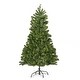 preview thumbnail 1 of 8, 4.5 FT Hinged Christmas Tree with 200 Clear Lights Green
