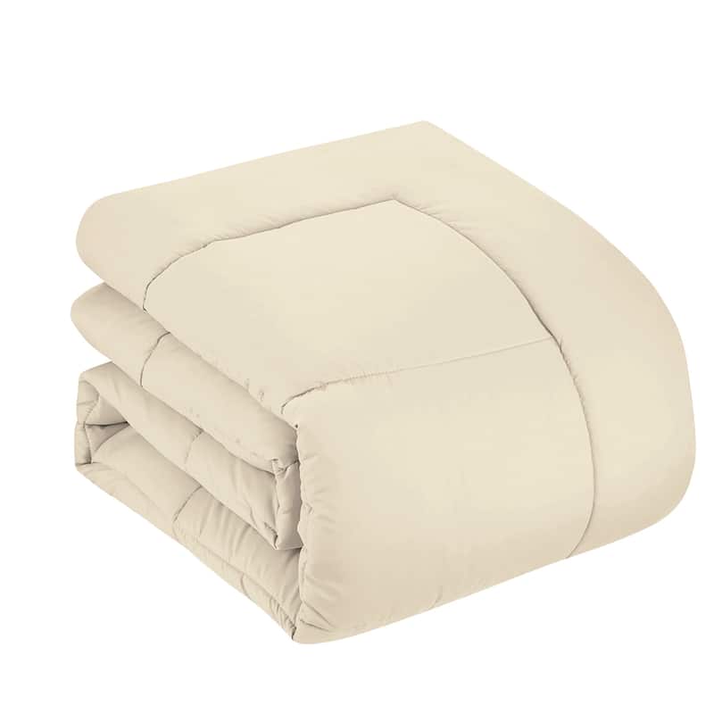 Sweet Home Collection Luxury Solid Bed-In-a-Bag with Sheet Set