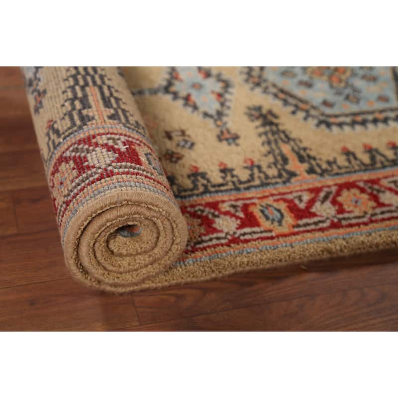 Viss Oriental Runner Rug Handmade Wool Carpet - 2'6"x 8'1"