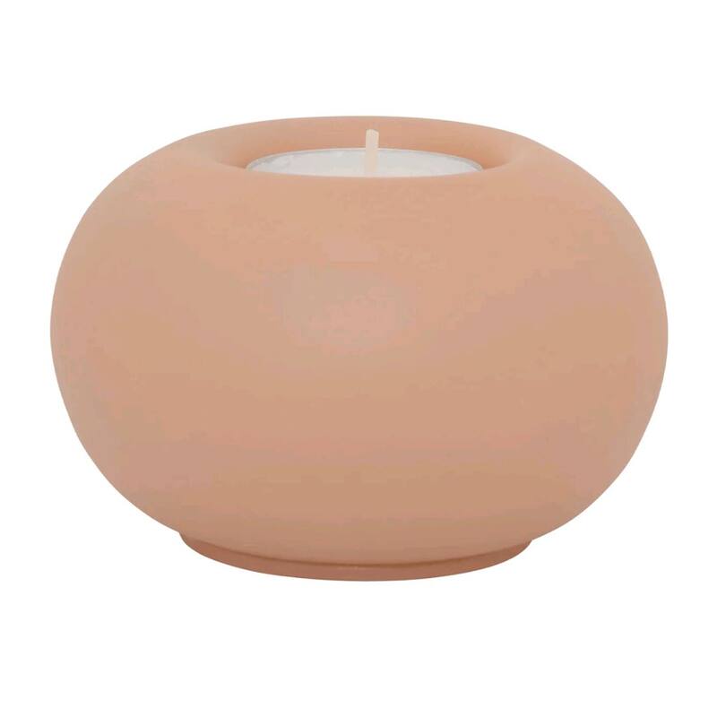 Tealight Holder Recycled Glass Bubble- ST - Cameo brown