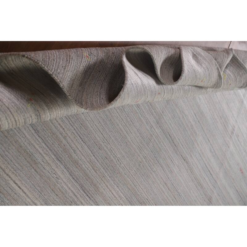 Striped Gabbeh Oriental Area Rug Handmade Wool Carpet - 8'9"x 11'9"