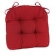 preview thumbnail 21 of 37, Klear Vu Wicker Solarium Indoor/Outdoor Tufted Chair Cushion Set (2 Pack)