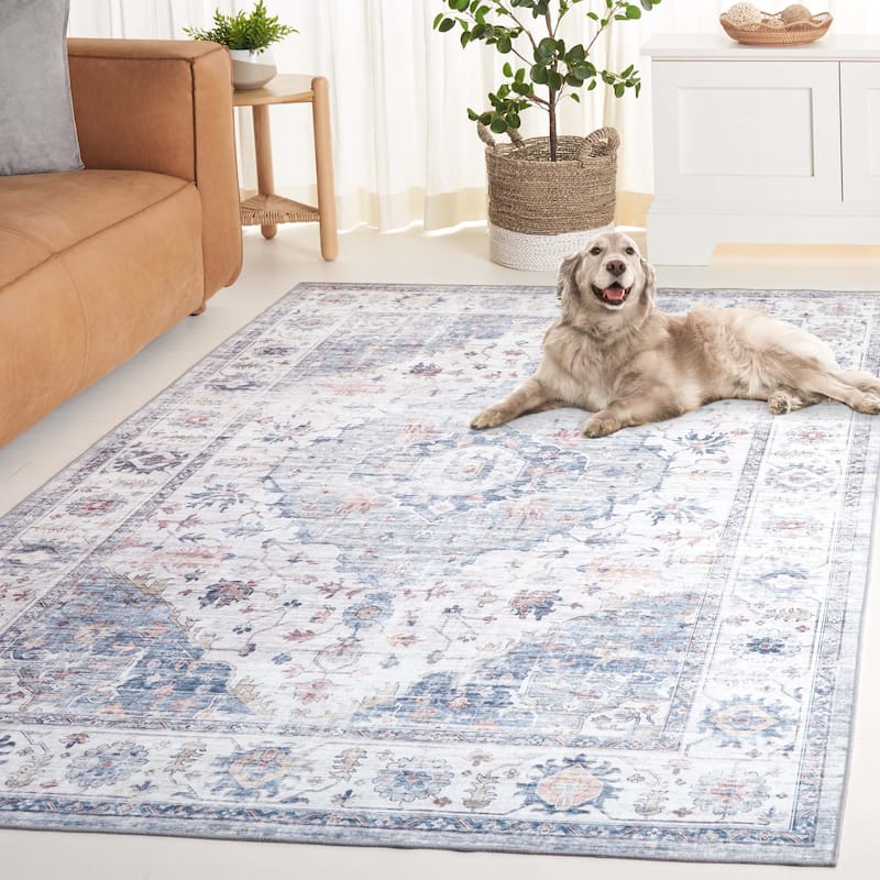 SAFAVIEH Arizona Radia Vintage Rug - 3' x 5' - Light Blue/Ivory