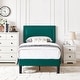 preview thumbnail 60 of 70, Kids Bed Frame, Height Adjustable Upholstered Bed, Twin Size Bed Set of 2