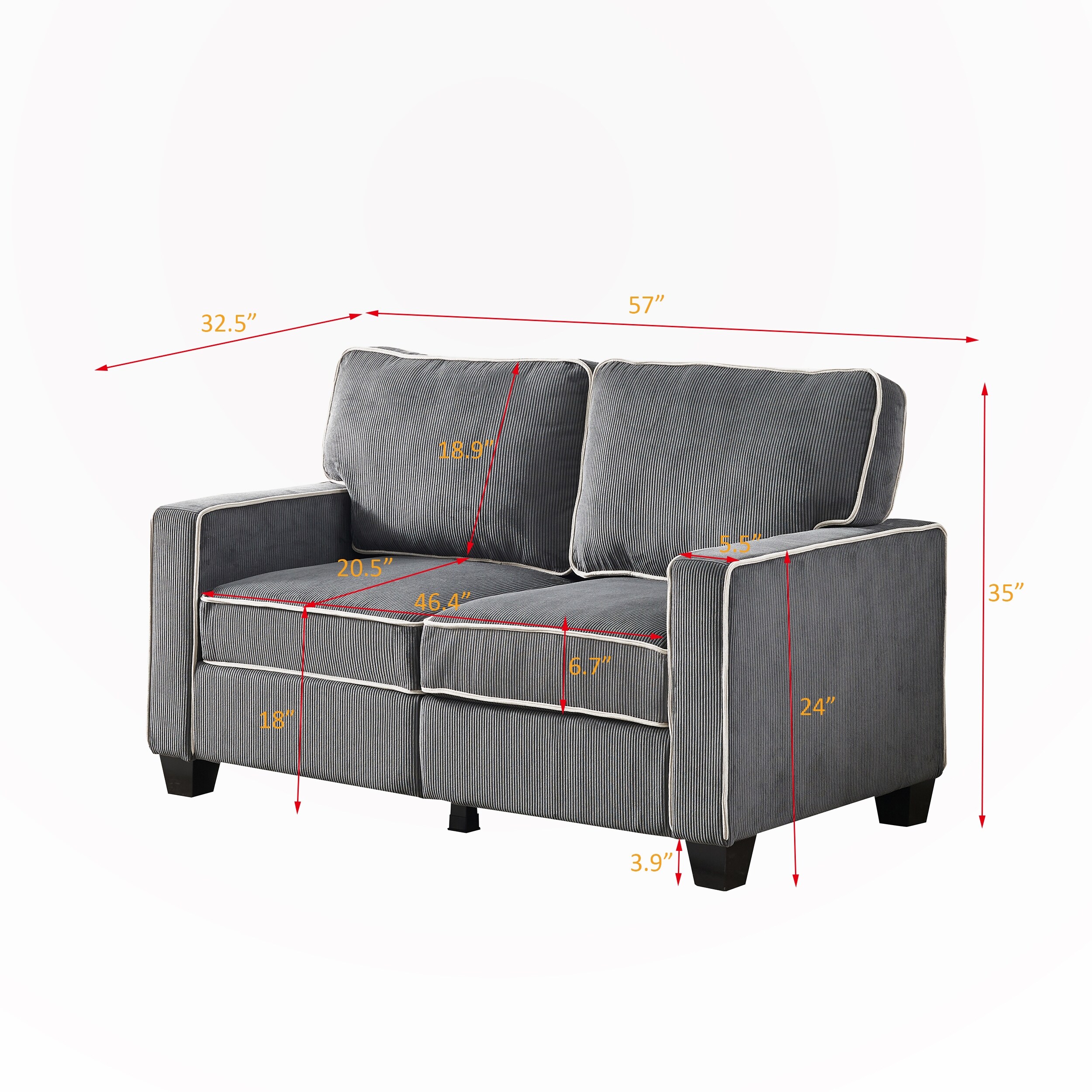 2 seater sofa with storage clearance