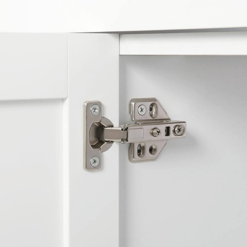 30" Bathroom Vanity with 2 Doors & 2 Drawers, Adjustable Shelf, Soft-Close Hinges and Damped Drawer Slides