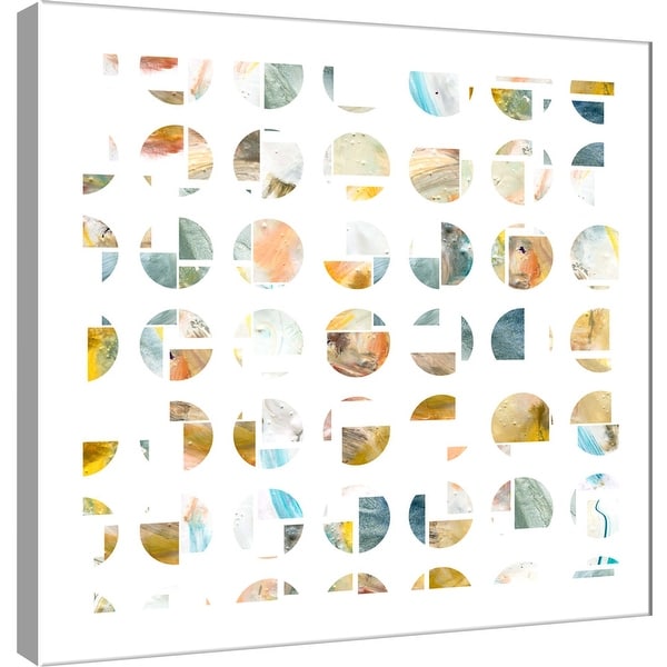 PTM Images 9-101121 PTM Canvas Collection 12" x 12" - "Circle Grid F" Giclee Abstract Art Print on Canvas