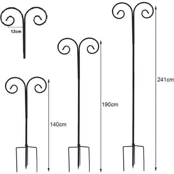 Mutool Adjustable Height Shepherd Crook Hooks (90 inch