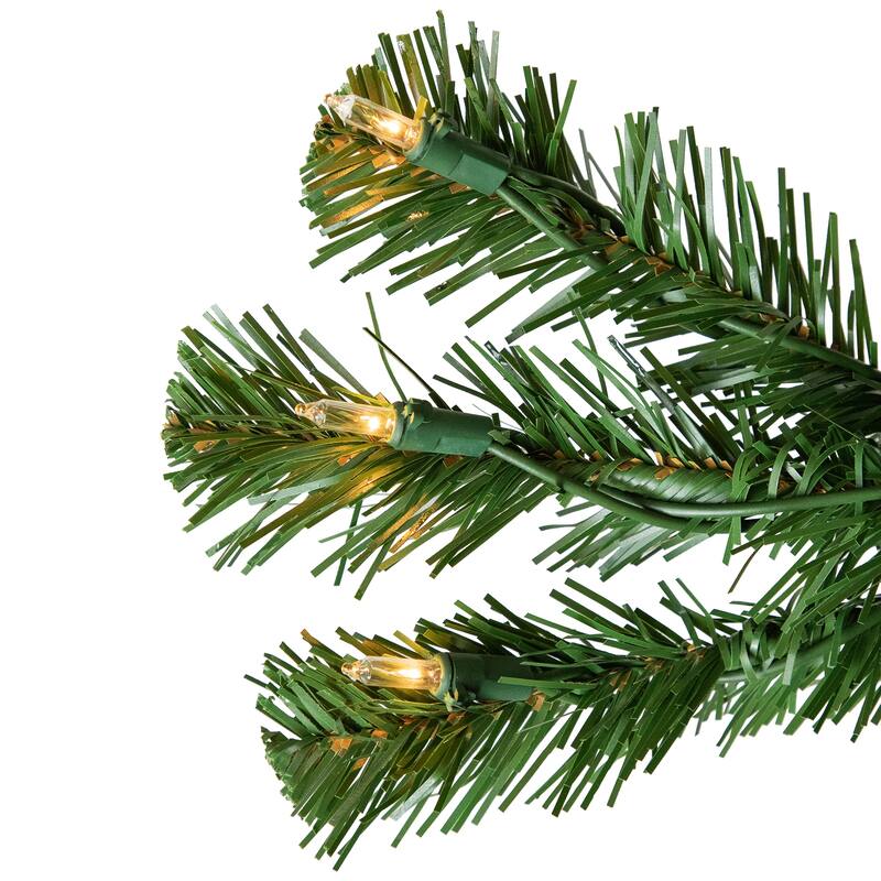 Pre-Lit Full Pendleton Spruce Artificial Christmas Tree - 7' - Clear Lights - 7 Foot