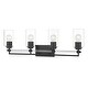 preview thumbnail 4 of 16, Minka Lavery Binsy - 1 Light Bath Vanity in Coal Finish 4 Light