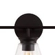 preview thumbnail 20 of 33, Kondo 6.38" Modern Farmhouse Iron LED Vanity, Oil Rubbed Bronze/Clear by JONATHAN Y