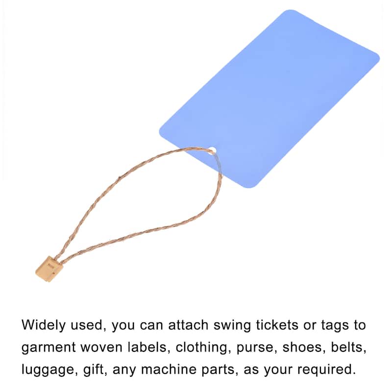 7 Inch Twine String, Price Hang Tag Fasteners with Snap Lock Ties