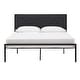 preview thumbnail 10 of 13, Brunia Metal Platform Bed with Geometric Headboard by iNSPIRE Q Classic