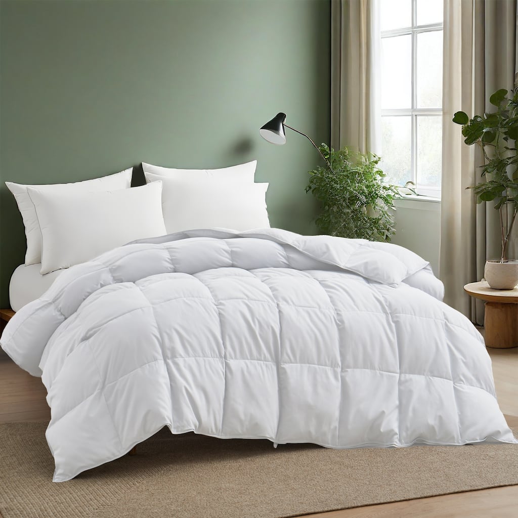 Premium White Feather Down Comforter Duvet Insert All Warmth Levels