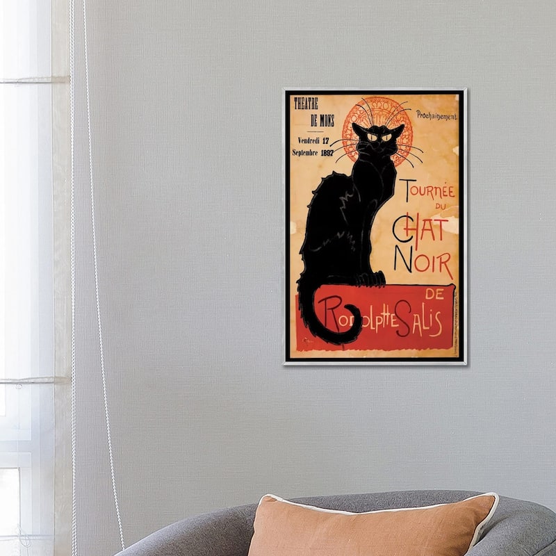 iCanvas "Tournee du Chat Noir Advertising Vintage Poster" by Unknown Artist Framed